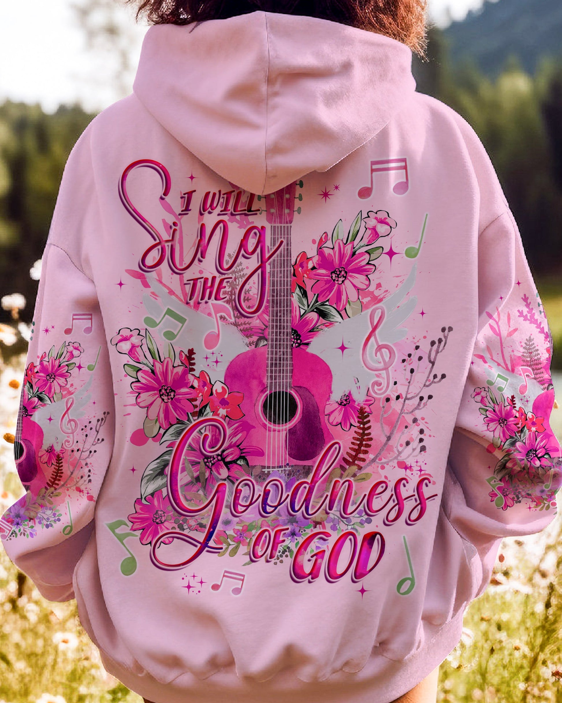 I Will Sing The Goodness Of God Guitar Women's All Over Print Shirt - Tyqy1110231