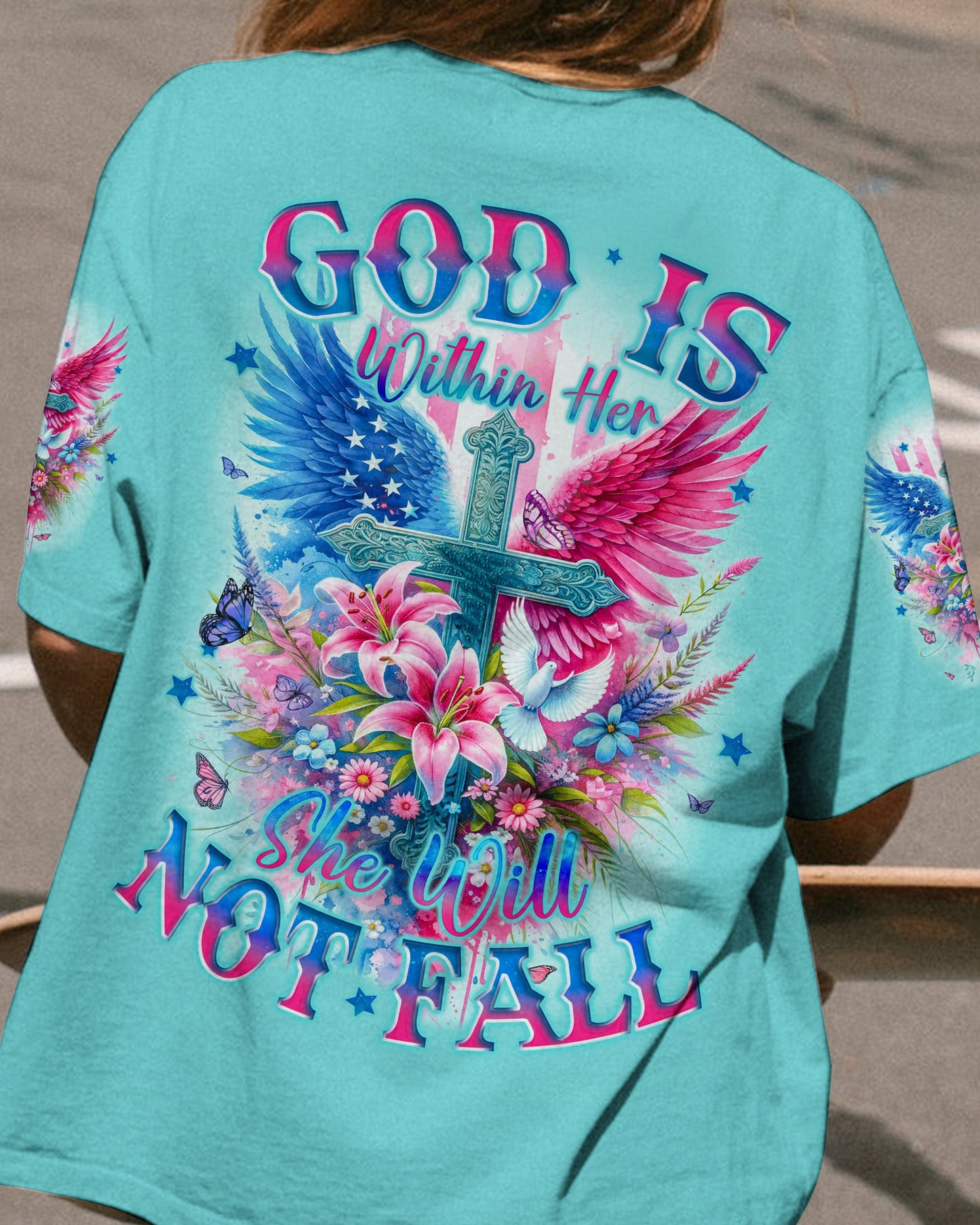 God Is Within Her Women's All Over Print Shirt - Tyqy3010231