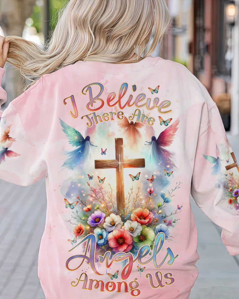 I Believe There Are Angels Among Us Women's All Over Print Shirt - Tlnz2311232