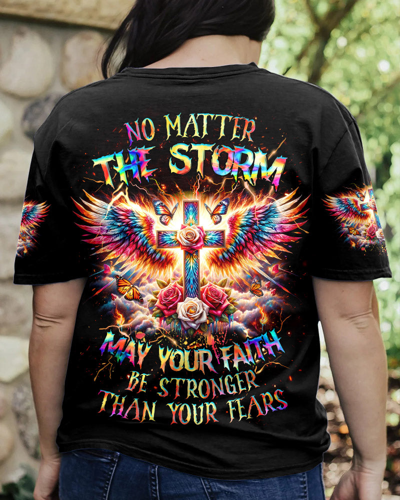 No Matter The Storm Women's All Over Print Shirt - Tlnz2010233