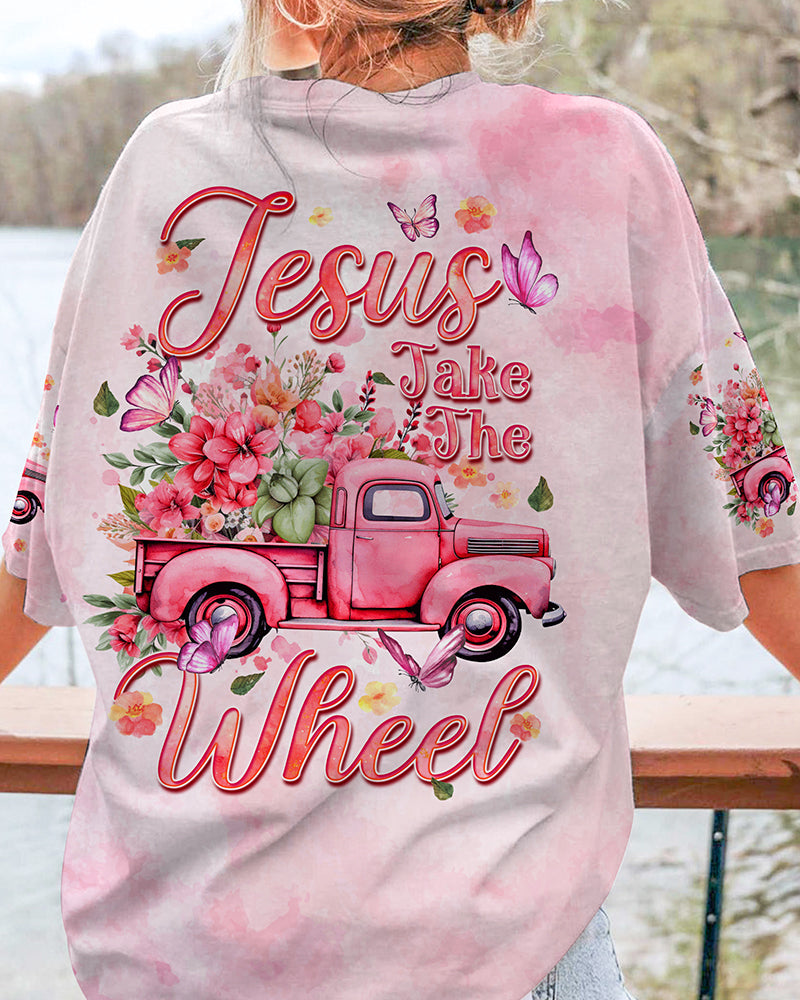 Jesus Take The Wheel Women's All Over Print Shirt - Tyqy1711233