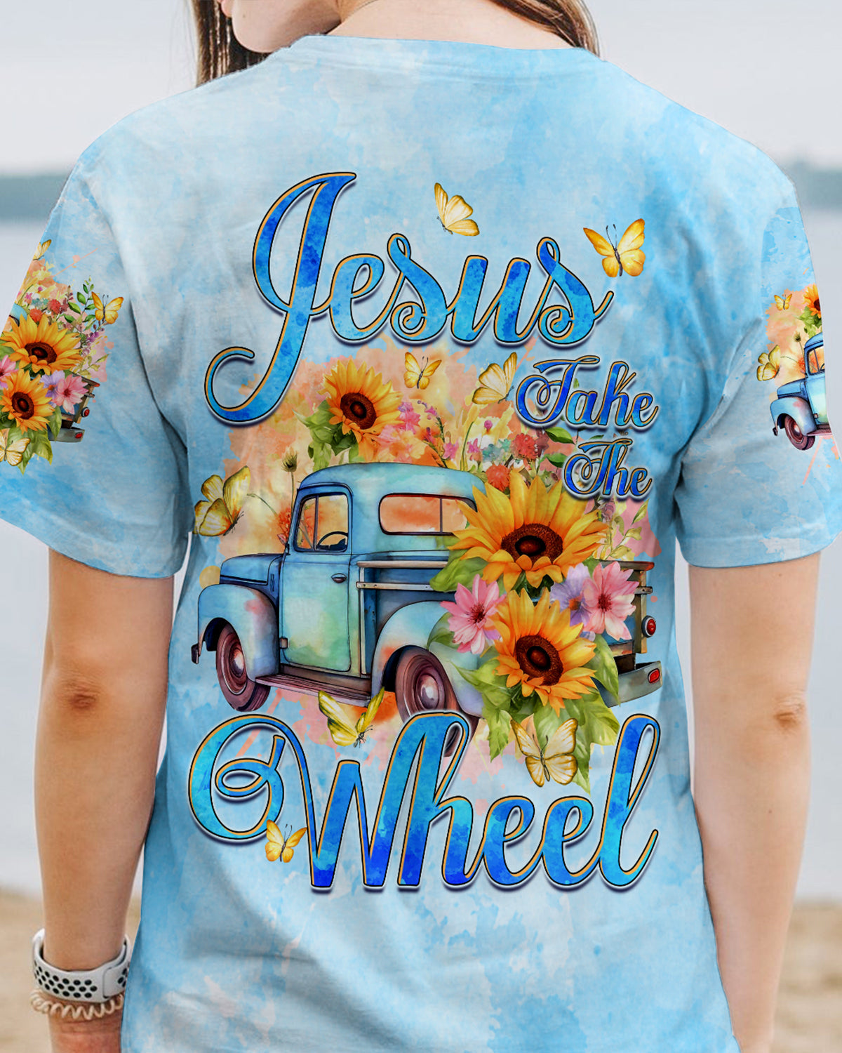 Jesus Take The Wheel Women's All Over Print Shirt - Tyqy1312232