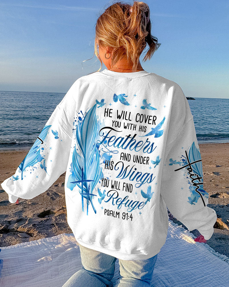 He Will Cover You With His Feathers Women's All Over Print - Tyqy2809233