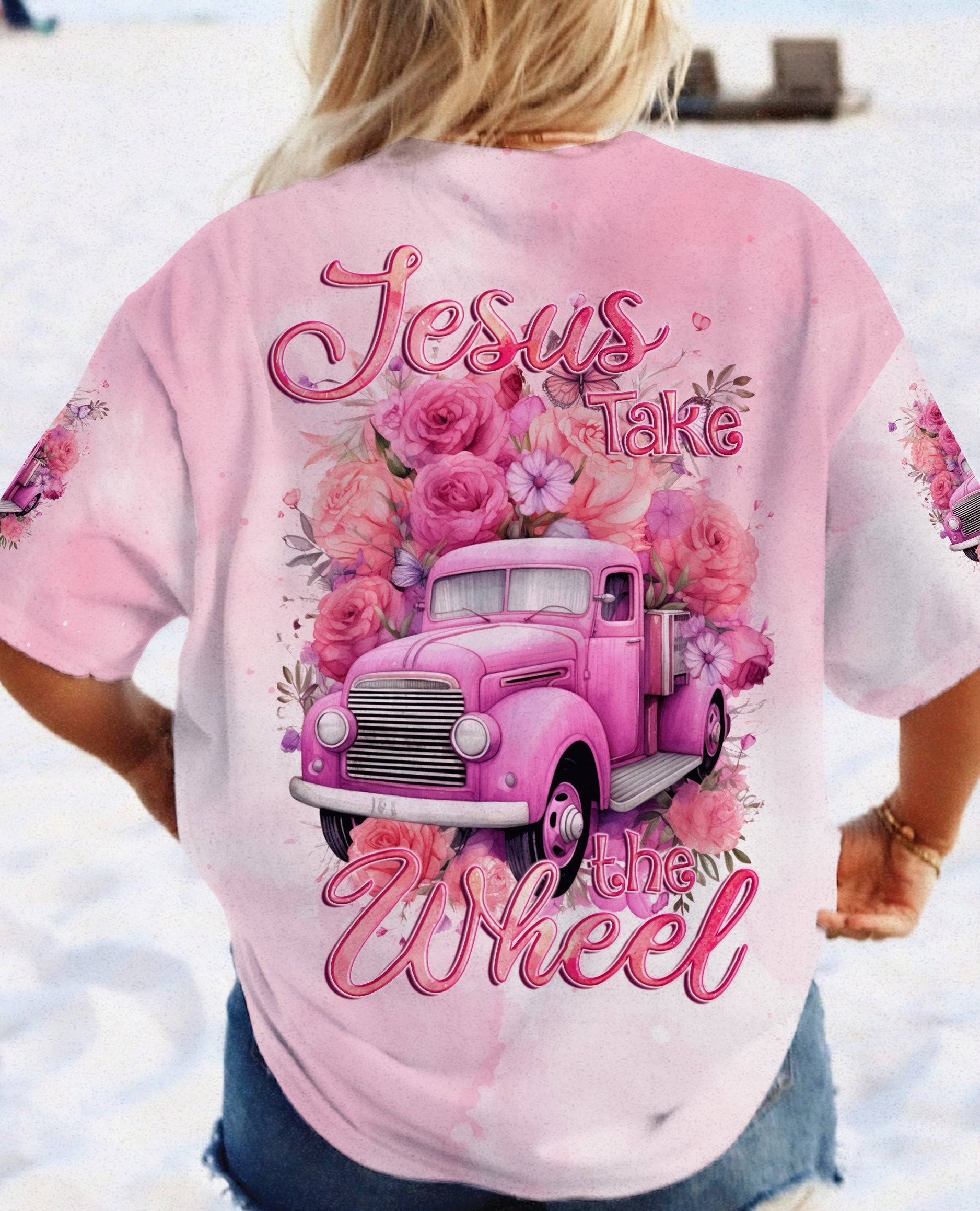 Jesus Take The Wheel Women's All Over Print Shirt - Tyqy1011234