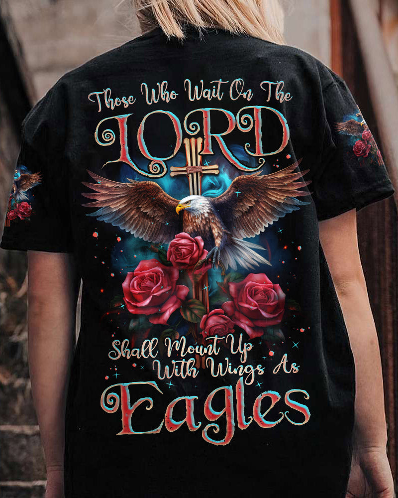 Those Who Wait On The Lord Eagle Women's All Over Print Shirt - Tlnz2007233