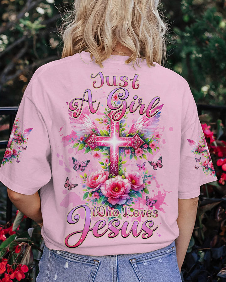 Just A Girl Who Loves Jesus Women's All Over Print Shirt - Tlnz0211234