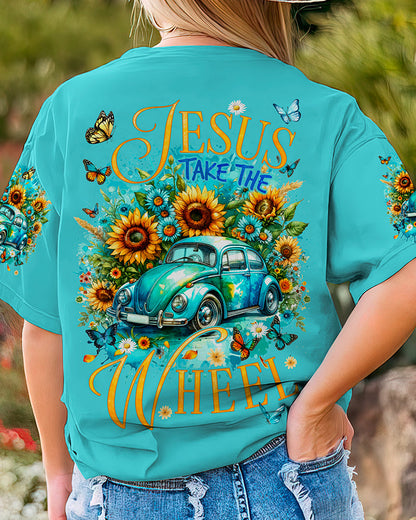 Jesus Take The Wheel Women's All Over Print Shirt - Tyqy1811235