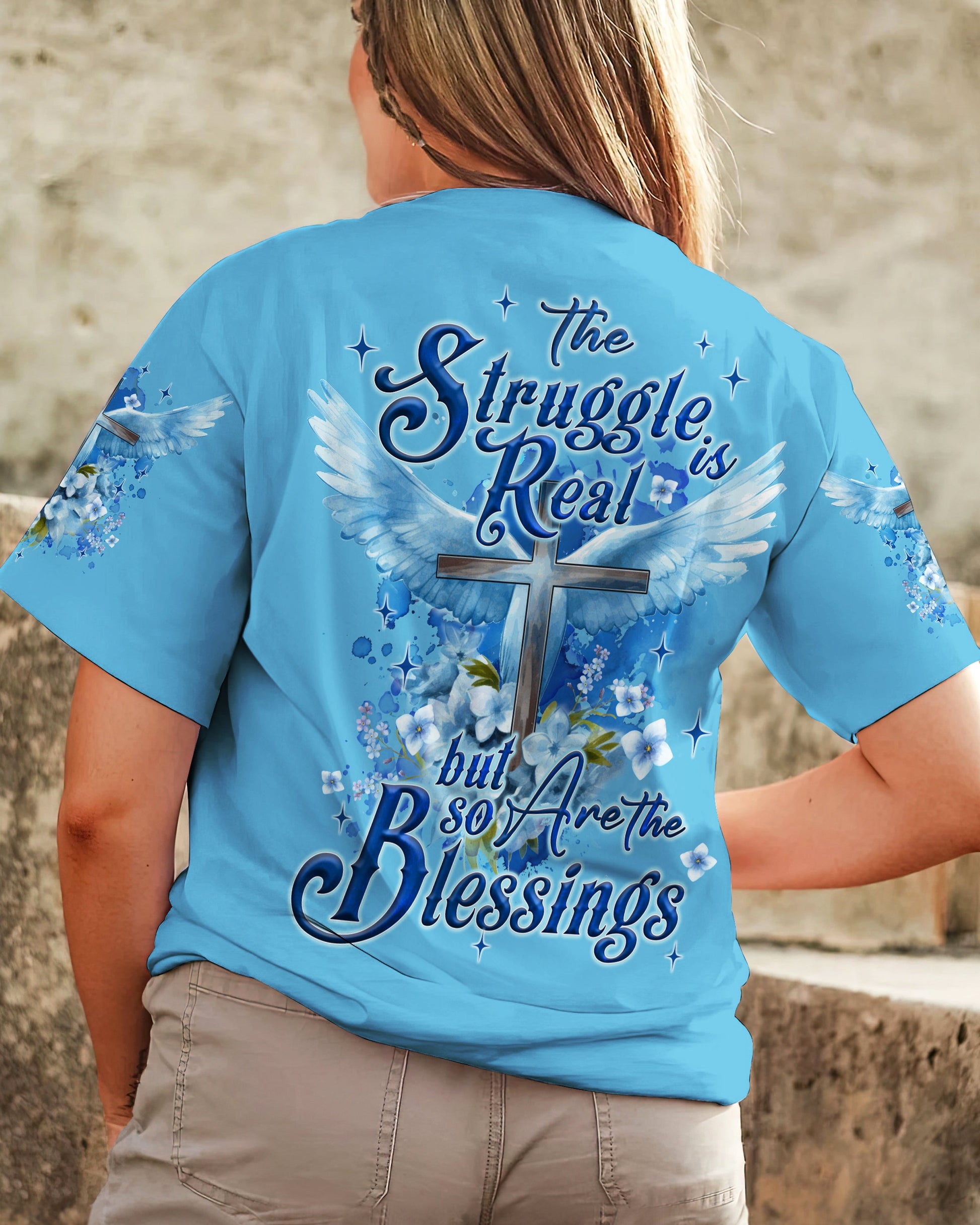 The Struggle is Real Women's All Over Print Shirt - Tyqy1609231