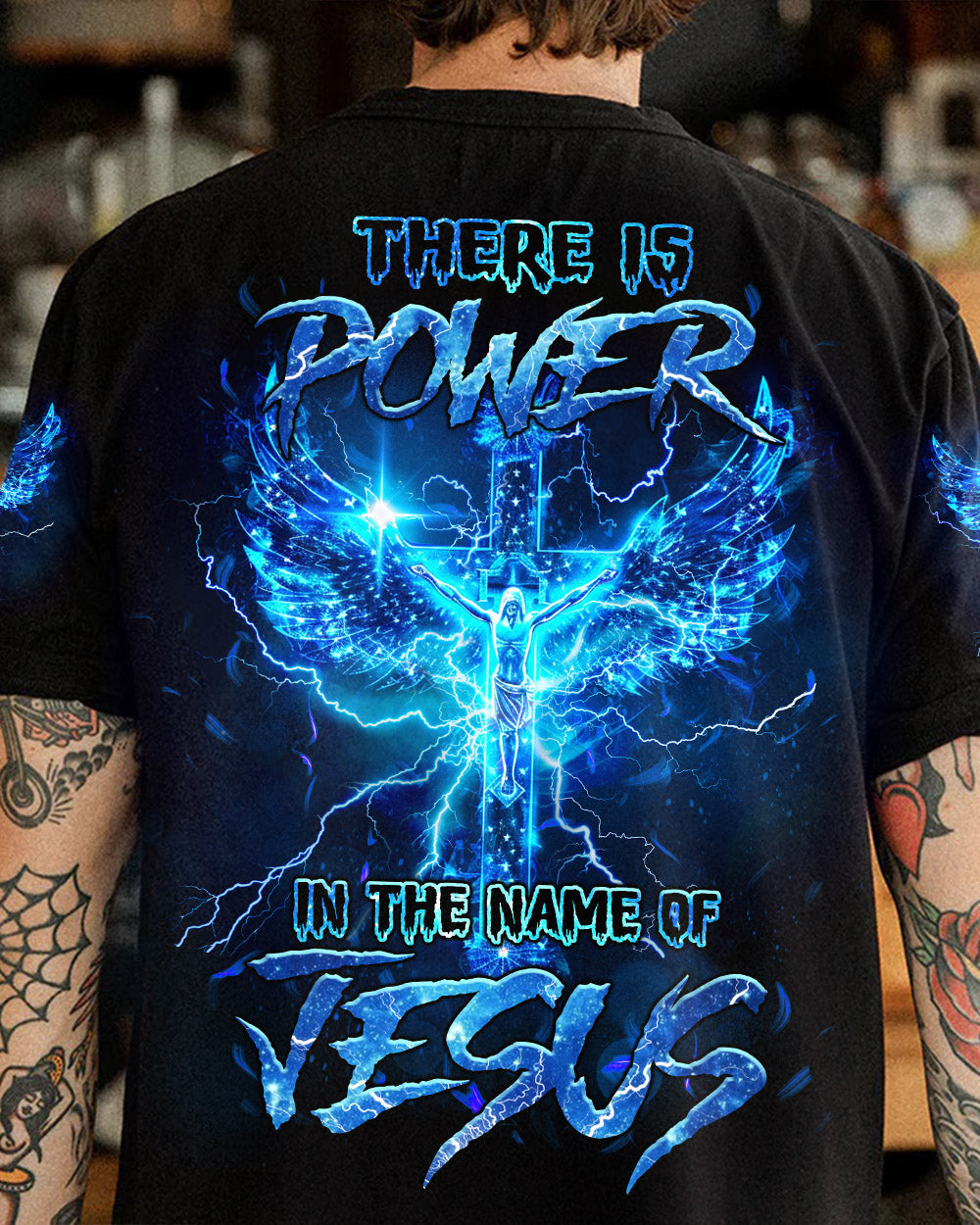 There Is Power In The Name Of Jesus Men's All Over Print Shirt - Tlnz2203243