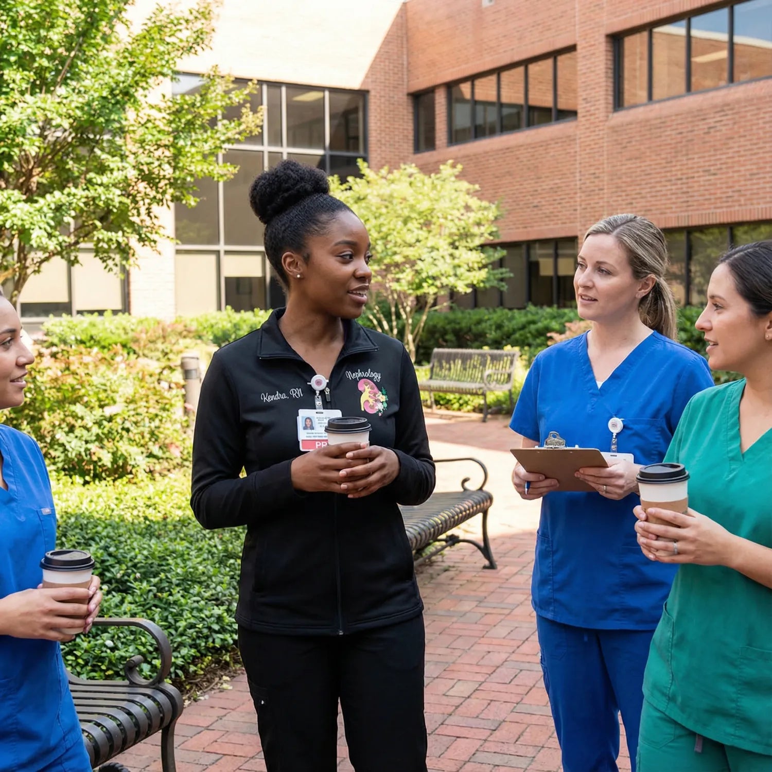 Custom Embroidered Nephrology Nurse Jacket – Personalized RN Gift for Graduation or Nurse Week