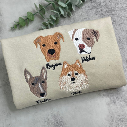 Australian Shepherd Sweatshirt or Hoodie, Custom Embroidered Gift from Photo Name