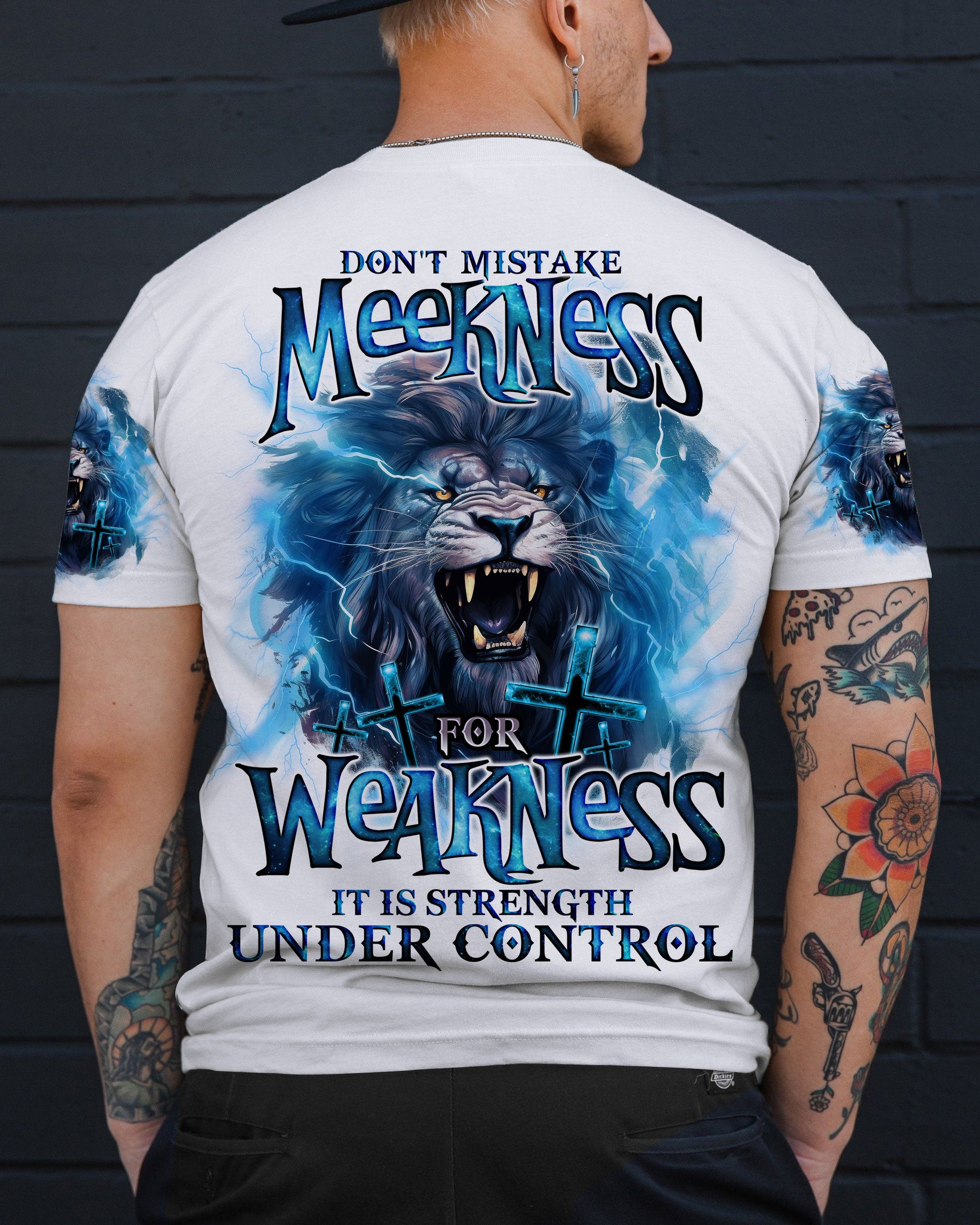 Don't Mistake Meekness Lion Men's All Over Print Shirt - Tlno1809234