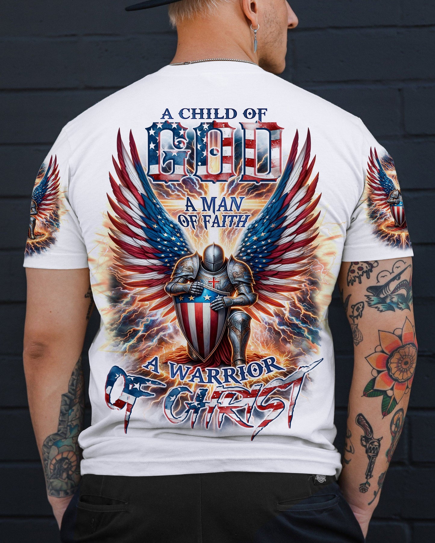 A Warrior Of Christ Men's All Over Print Shirt - Tlno1910234