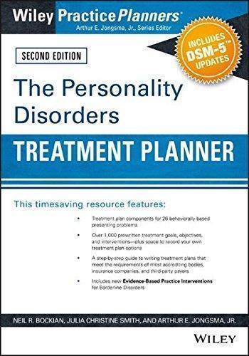 The Personality Disorders Treatment Planner Includes Dsm 5 Updates 2Nd Edition