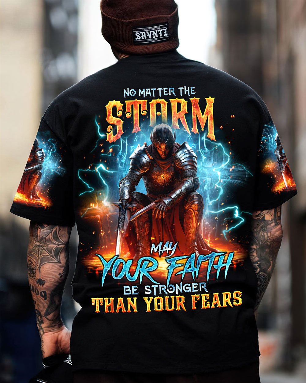 No Matter The Storm Warrior Men's All Over Print Shirt - Tlno2010234