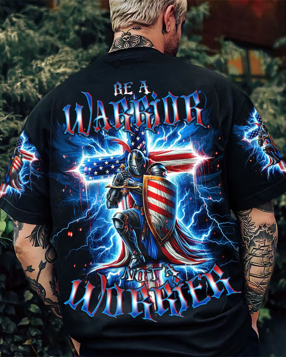 Be A Warrior Not A Worrier Men's All Over Print Shirt - Tlno1212234