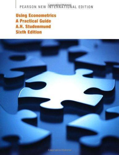 Using Econometrics A Practical Guide 6Th Edition