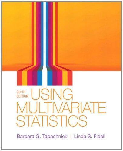 Using Multivariate Statistics 6Th Edition