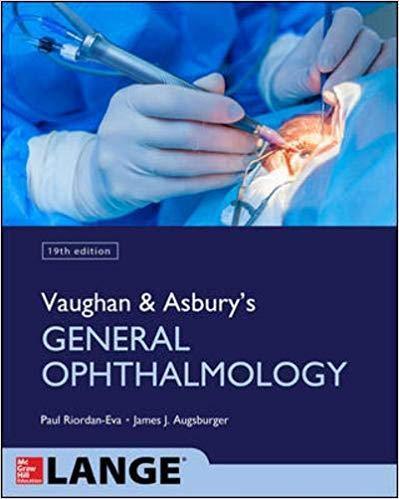 Vaughan Asburys General Ophthalmology 18Th Edition