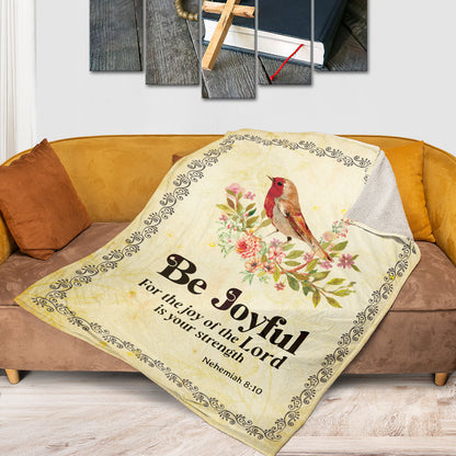 The Joy Of The Lord Is My Strength - Jesus Fleece Blanket NUHN81