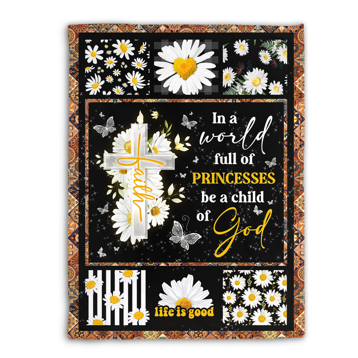 Stunning Daisy Fleece Blanket - Be A Child Of God AHN185