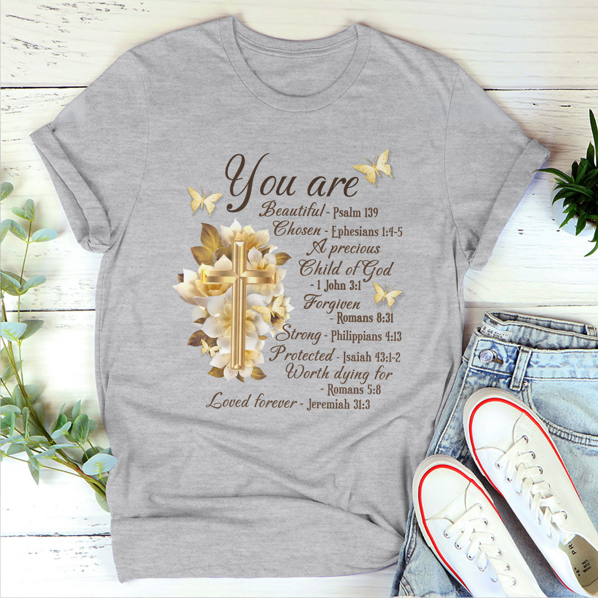 You Are Beautiful - Pretty Christian Unisex T-shirt NUHN353