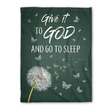 Dandelion Fleece Blanket - Give It To God HGA15