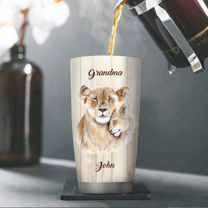 Personalized Stainless Steel Tumbler 20oz For Grandchildren - I‘ll Always Be With You NUA220