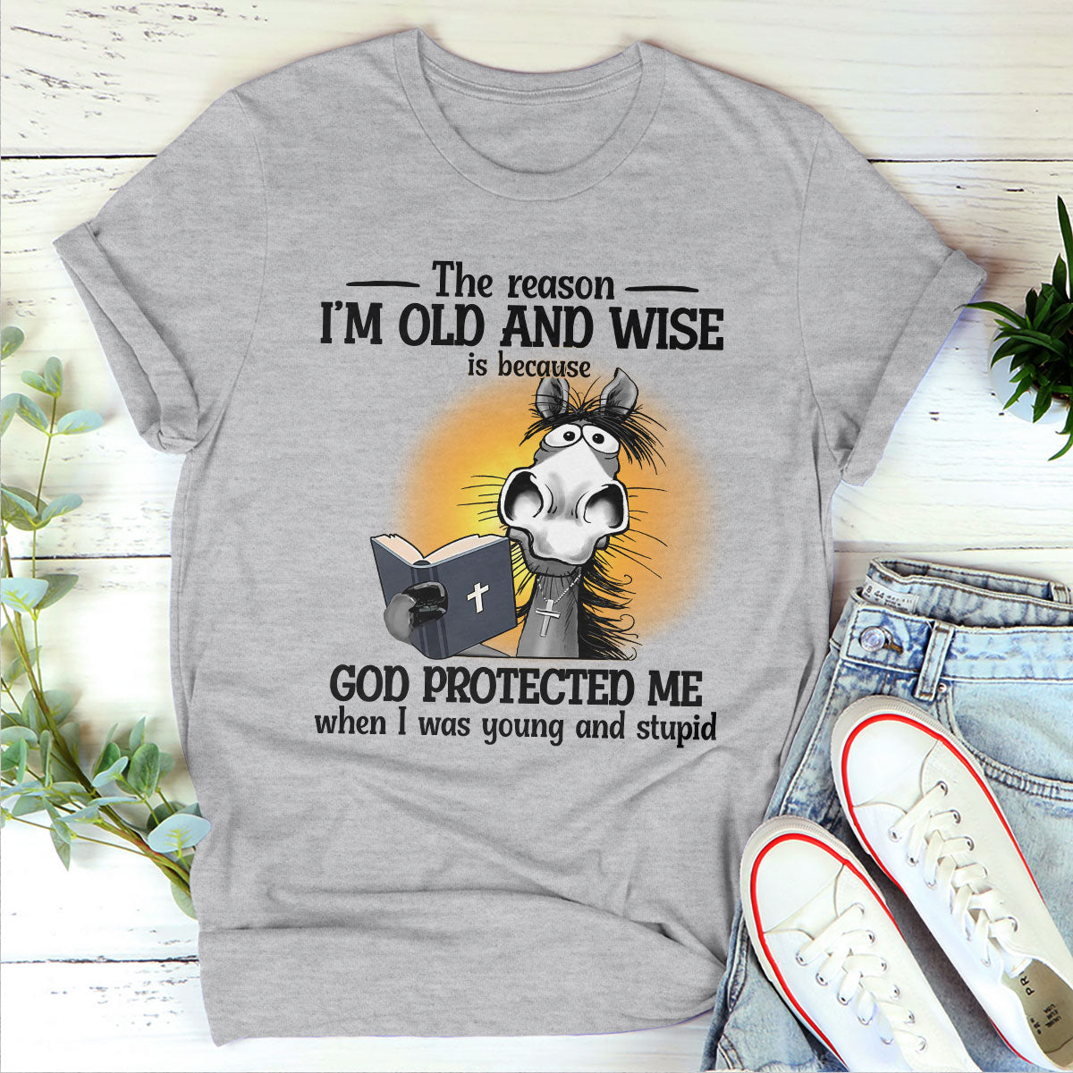 God protected me - Classsic Christian Unisex T-shirt 2DTNAHN1001A