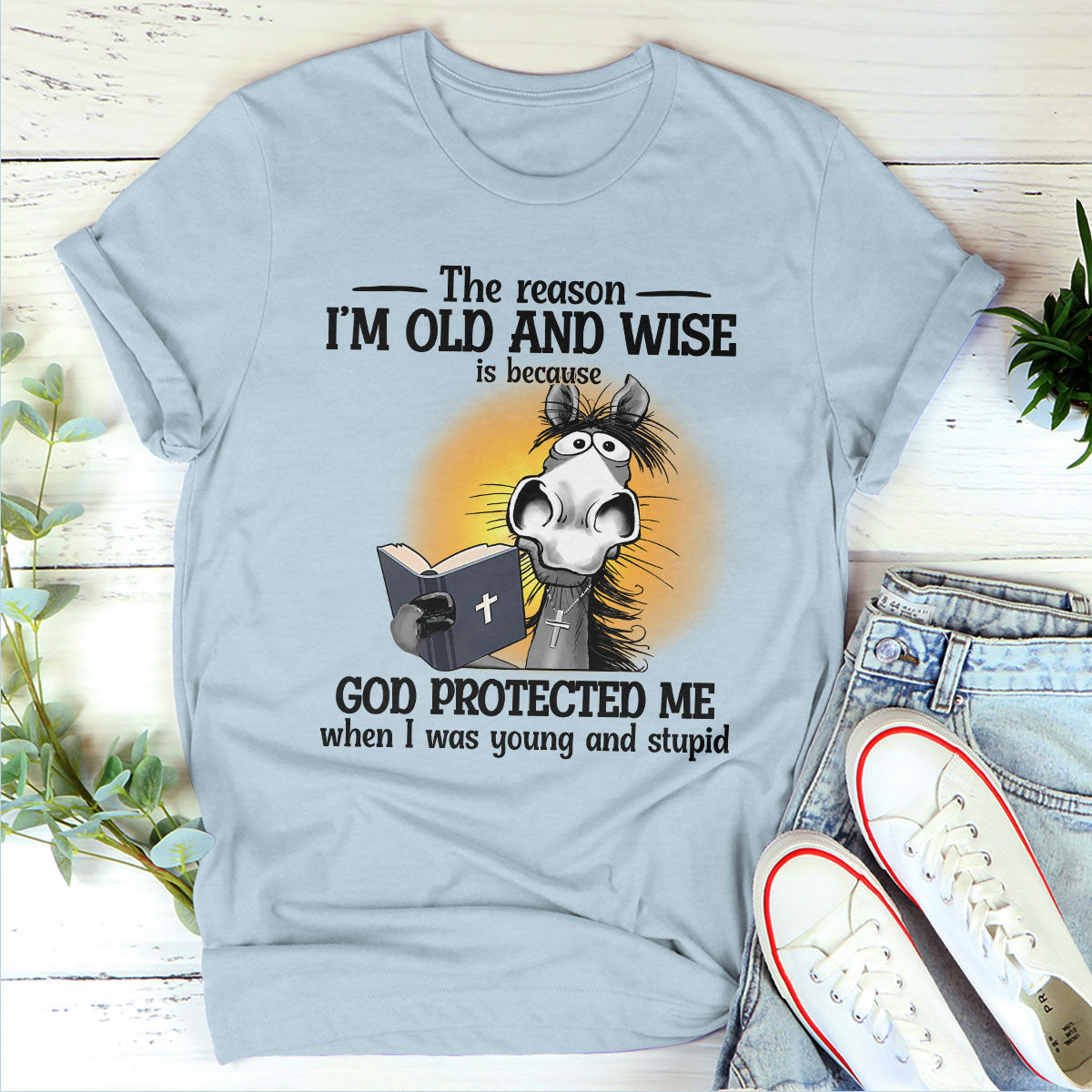 God protected me - Classsic Christian Unisex T-shirt 2DTNAHN1001A