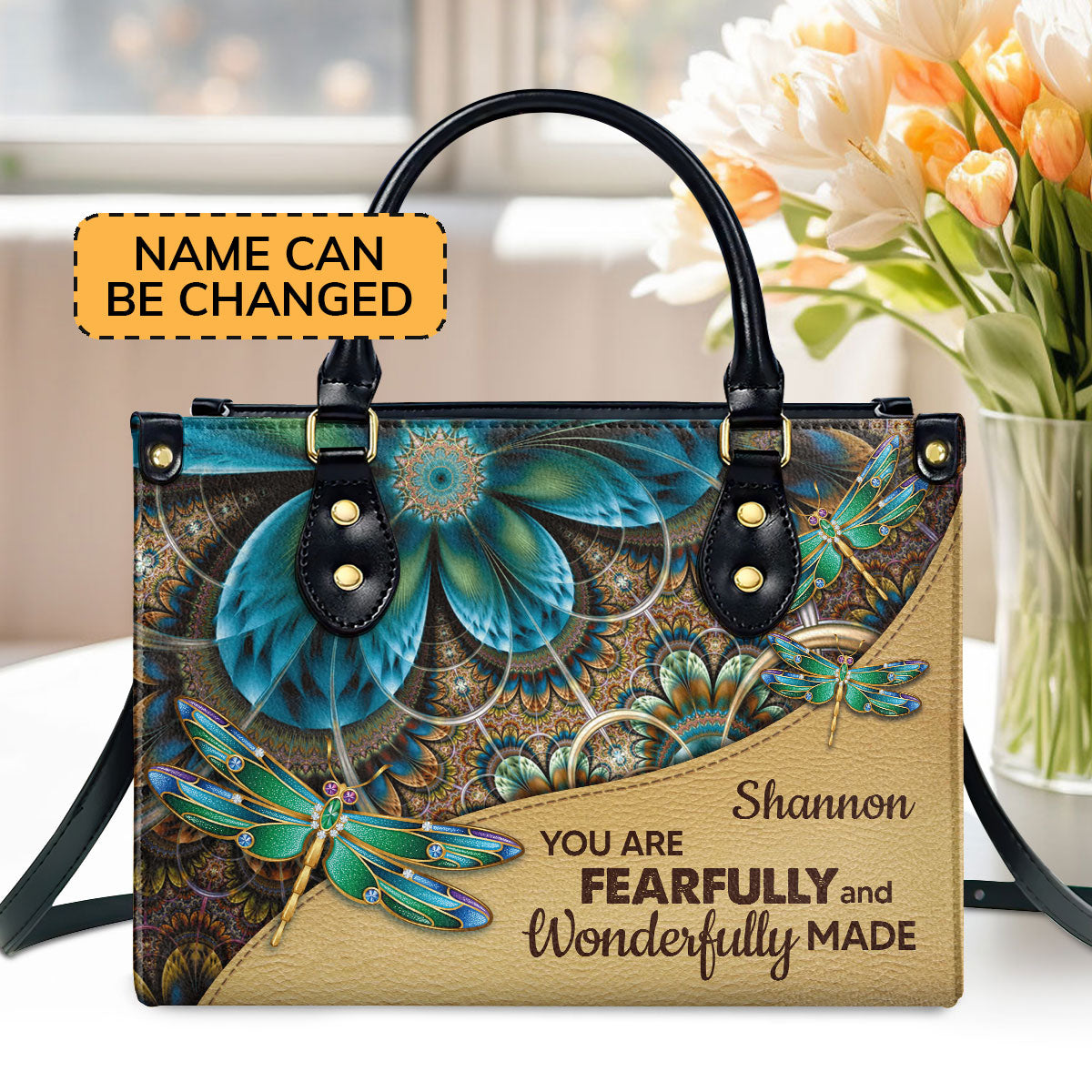 You Are Fearfully And Wonderfully Made - Lovely Leather Handbag NUH271