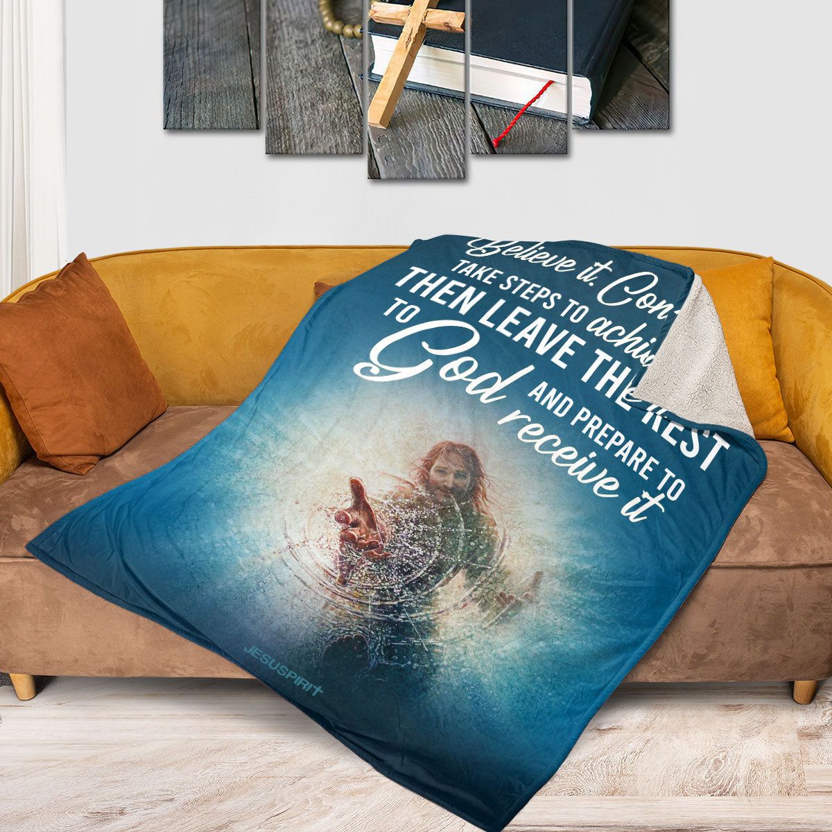 Believe It, Conceive It | Christian Fleece Blanket | Unique Spiritual Gifts For Christian People FBHN678