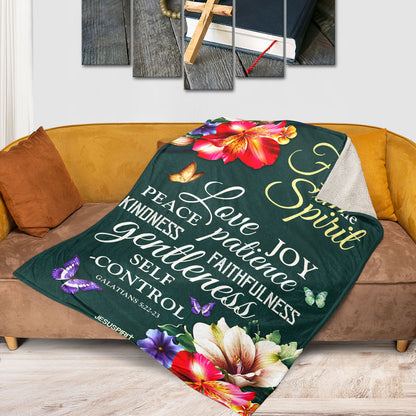 Galatians 5:22-23 | The Fruit Of The Spirit | Scripture Gifts For Christ Family | Fleece Blanket FBHN648