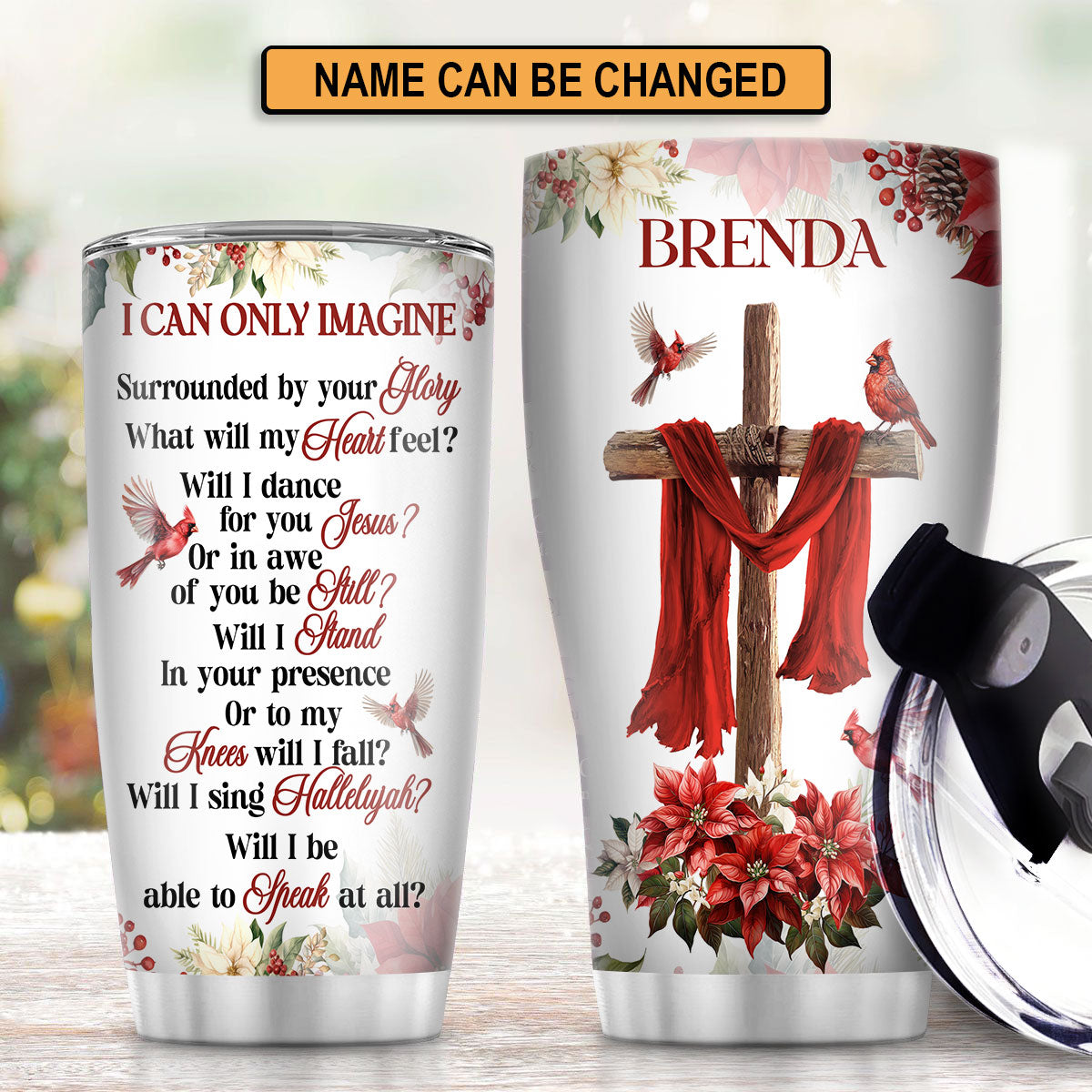 Christian Faith Gifts | Stainless Steel Tumbler | I Can Only Imagine SSTNAM1008B