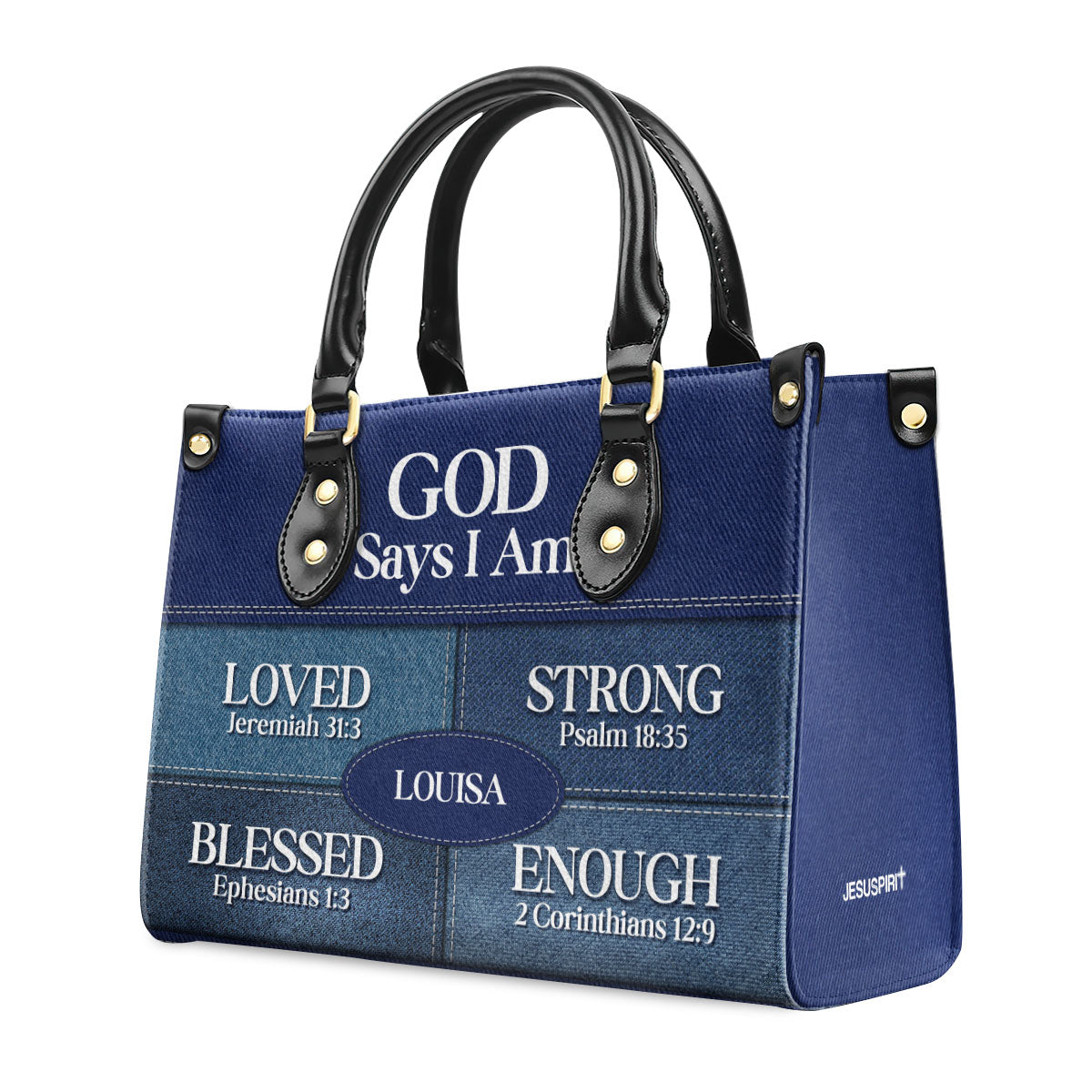 God Says You Are | Religious Gift For Worship Friends | Personalized Leather Handbag With Zipper LHBNUH682