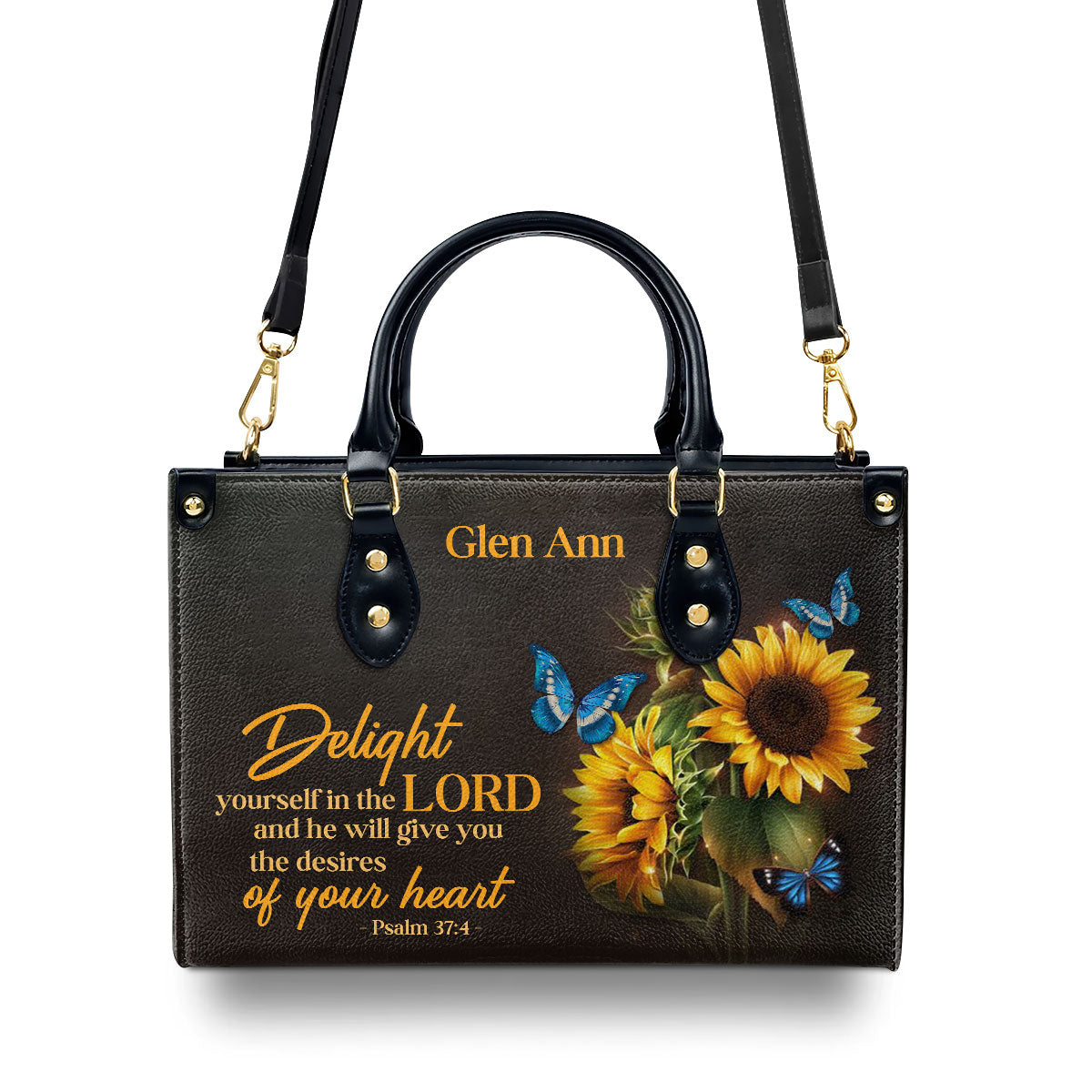 Delight Yourself In The Lord - Awesome Personalized Leather Handbag NUH437