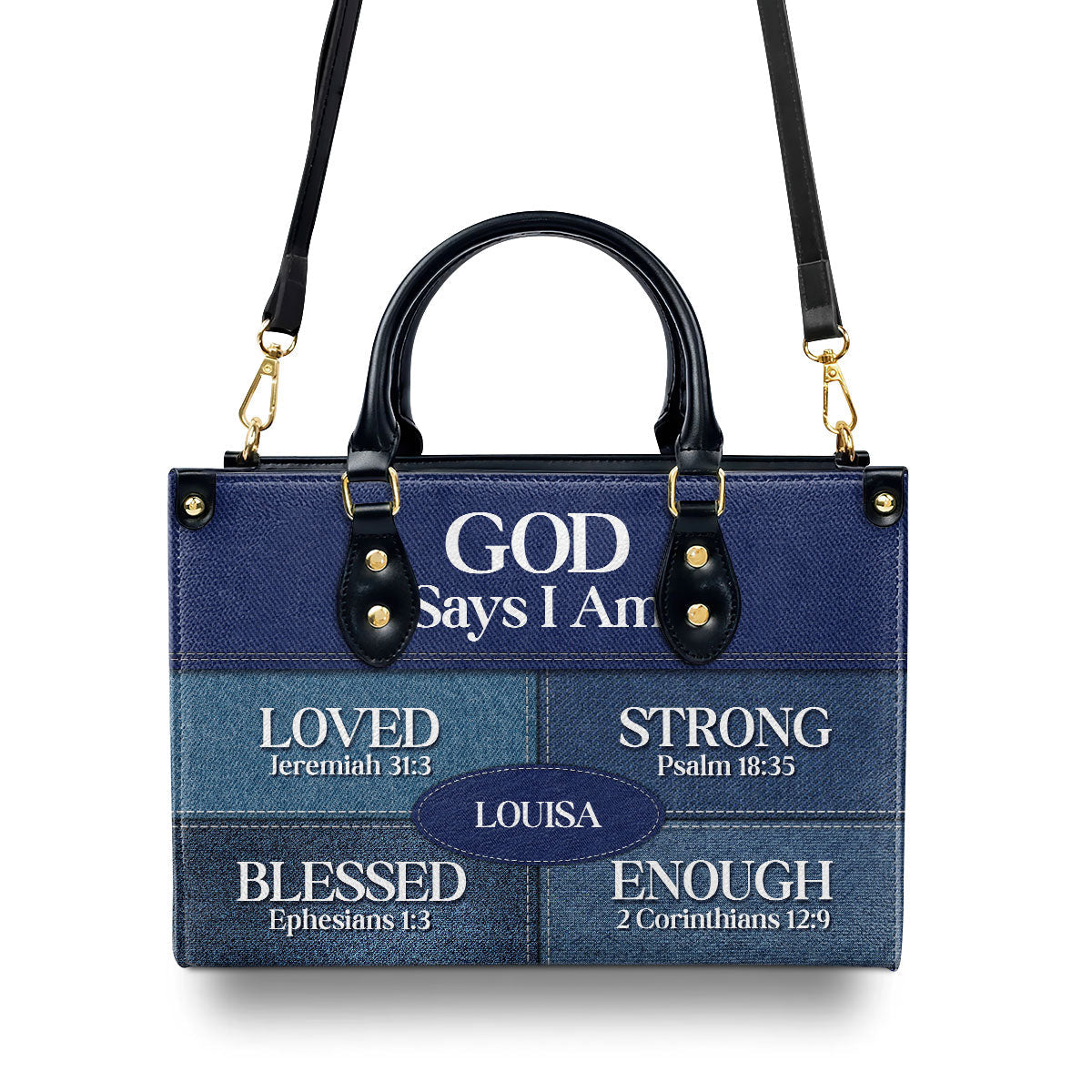 God Says You Are | Religious Gift For Worship Friends | Personalized Leather Handbag With Zipper LHBNUH682