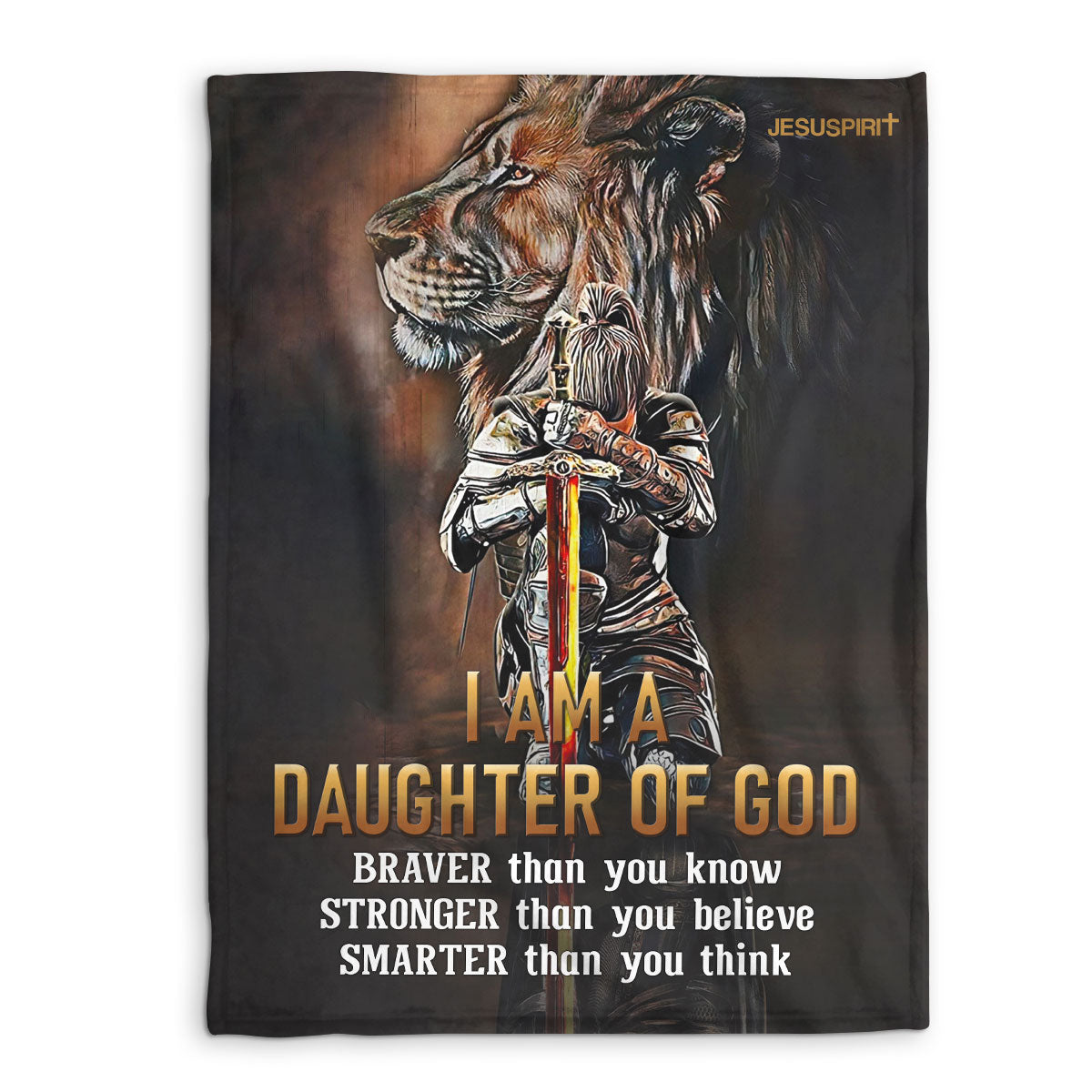 I Am A Daughter Of God | Special Lion Fleece Blanket | Motivational Gift For Christians FBHN623