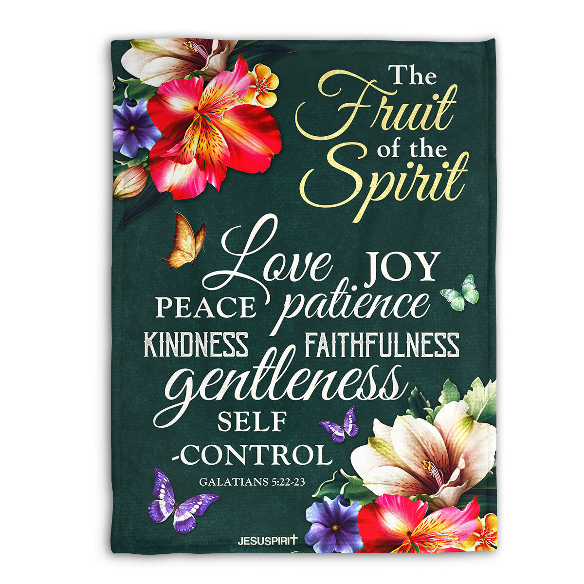 Galatians 5:22-23 | The Fruit Of The Spirit | Scripture Gifts For Christ Family | Fleece Blanket FBHN648