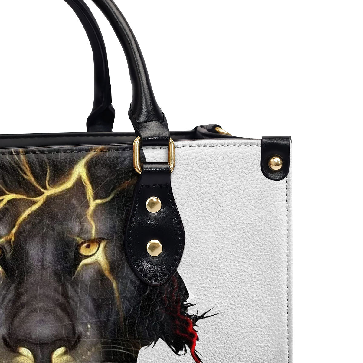 Be Still And Know That I Am God - Personalized Lion Leather Handbag H03