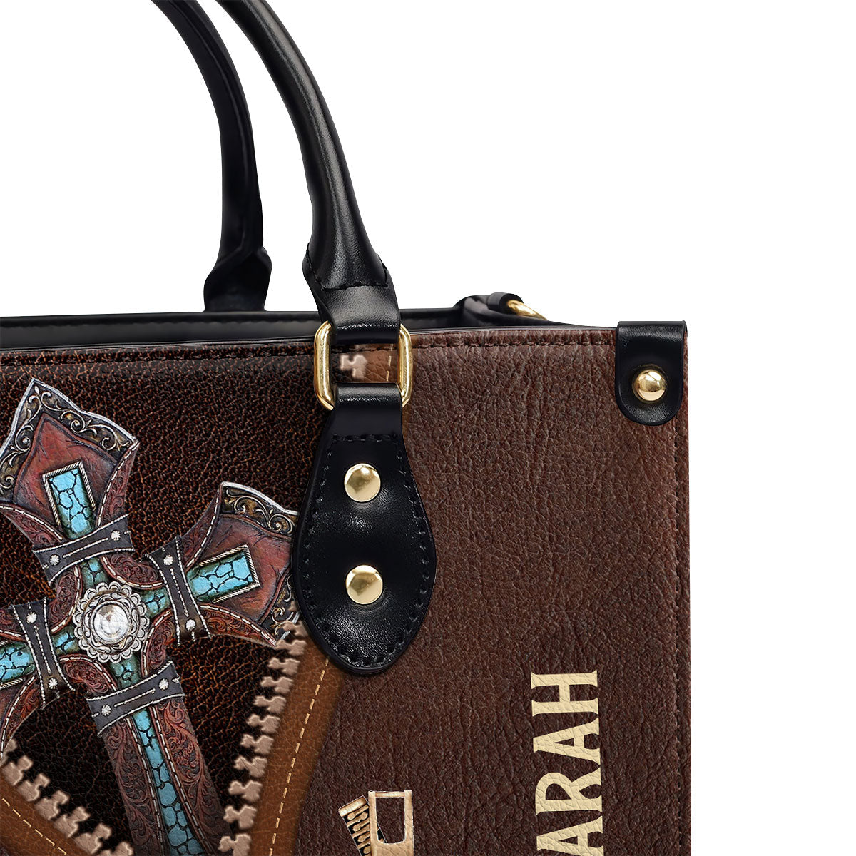 Must-Have Personalized Leather Handbag - God Calls You Beautiful M07