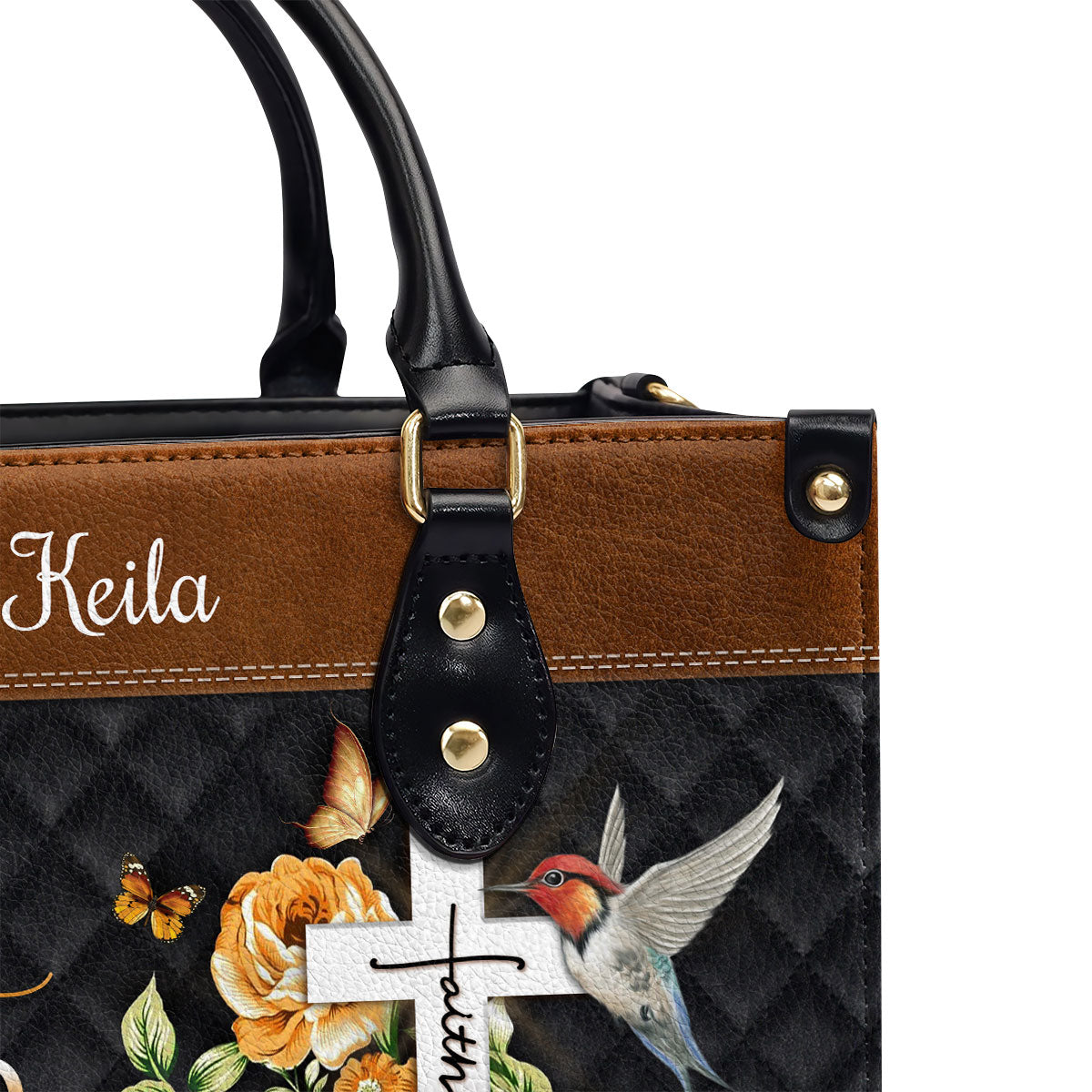 I Will Bless The Lord At All Times - Special Personalized Leather Handbag NUH430