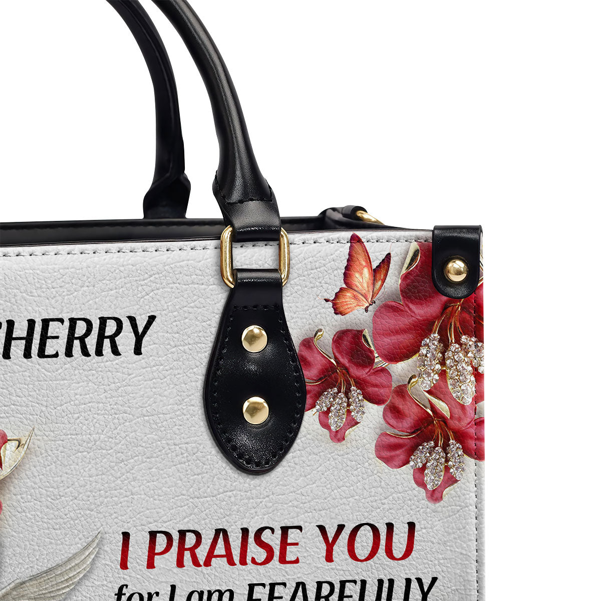 I Praise You, For I Am Fearfully And Wonderfully Made - Pretty Personalized Leather Handbag NUH454