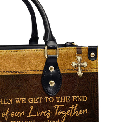 I Had You And You Had Me - Lovely Personalized Leather Handbag NUHN390