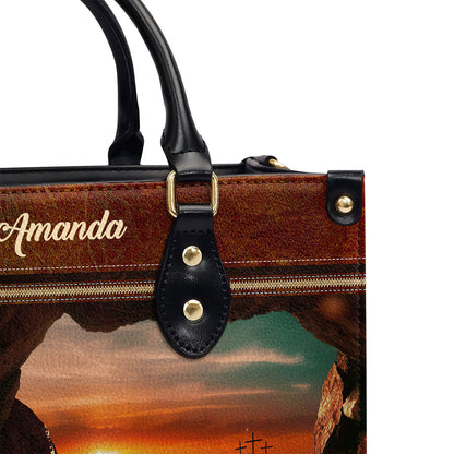 If You Believe You Can See The Glory Of God - Beautiful Personalized Leather Handbag NUM433