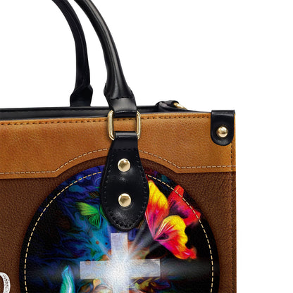 Those Who Walk With God Always Reach Their Destination - Special Cross Leather Handbag NUH266