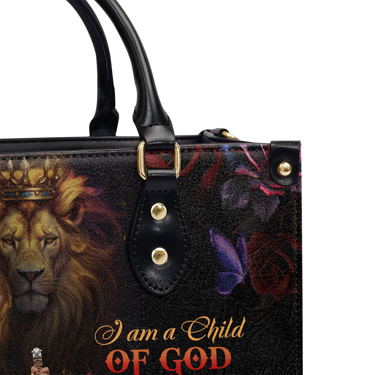 Personalized Leather Handbag With Zipper | A Woman Of Faith LHBM728