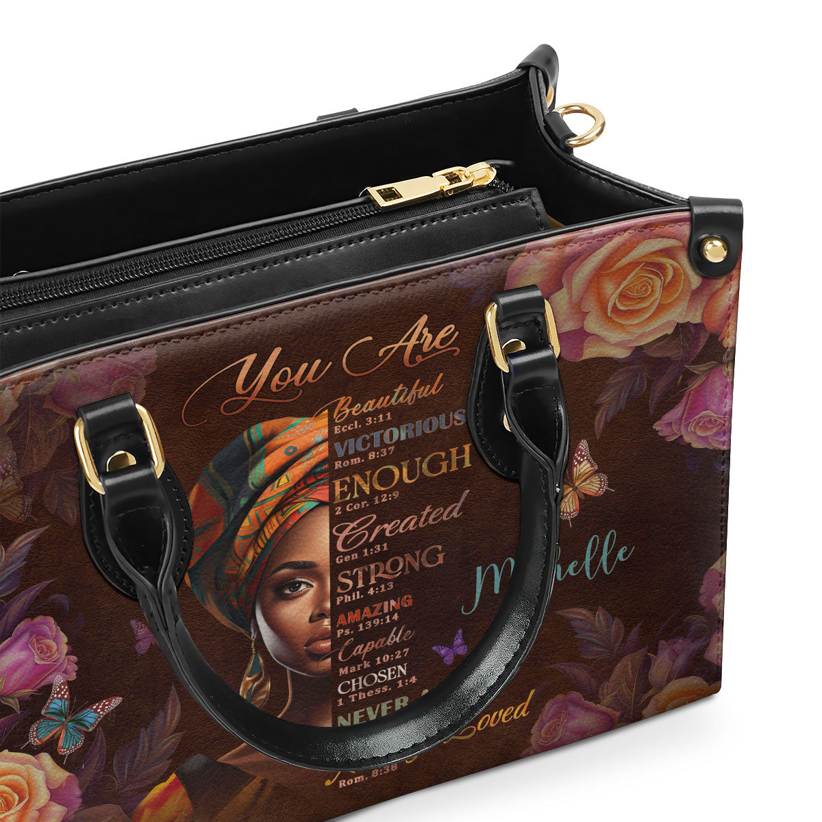 You Are Never Alone | Personalized Leather Handbag With Zipper | Gift For Worship Members LHBM721