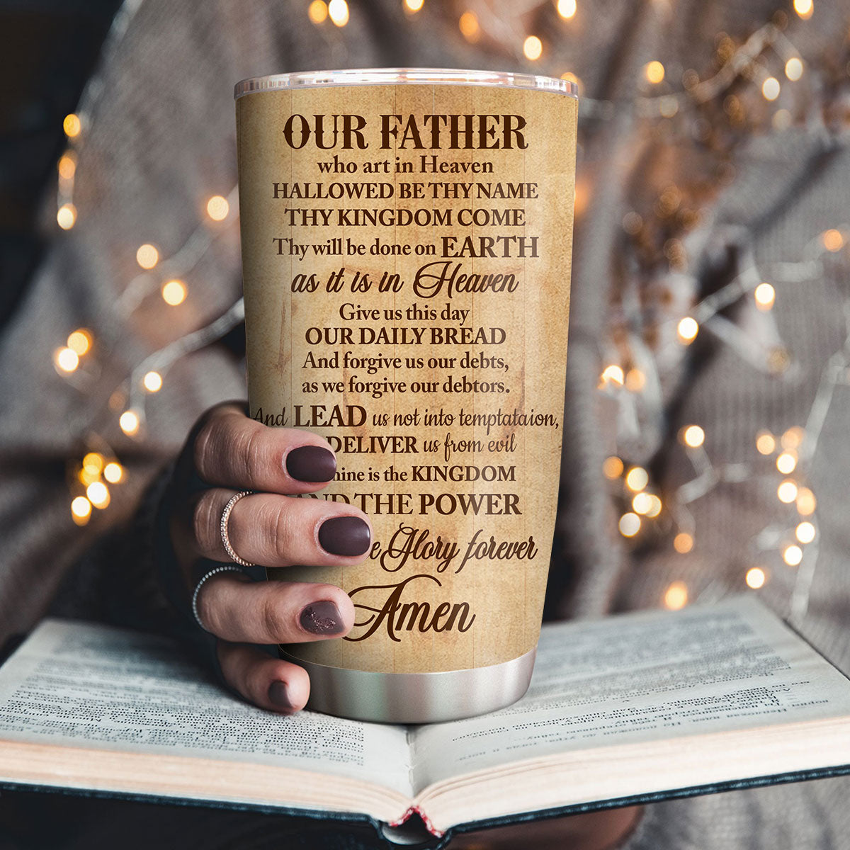 Give Us This Day Our Daily Bread - Special Personalized Stainless Steel Tumbler 20oz NUH323