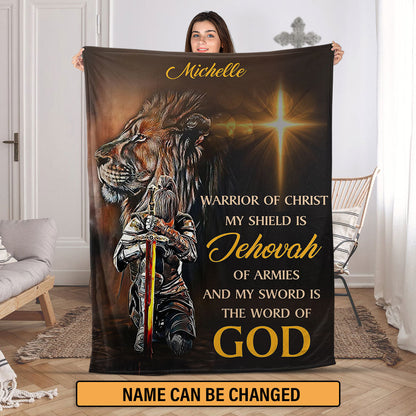 My Sword Is The Word Of God - Beautiful Personalized Fleece Blanket NUM396